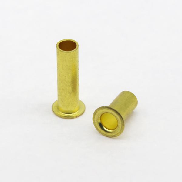 Customized Solid Copper Hollow Rivets Hot / Cold Heading Crafts