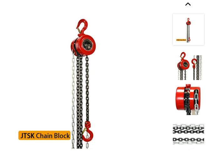 JTSK Series Manual Chain Block 3 Meters Chain Length Manual Operated Chain Hoist