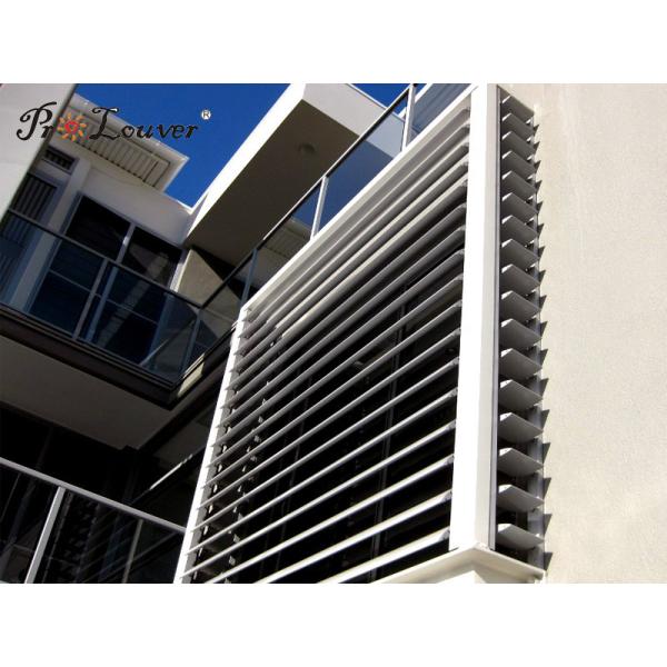 Architectural Exterior Aerofoil Sun Louver, Aerofoil Outdoor Aluminum Louver
