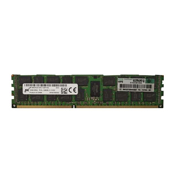 Mémoire HPE utilisée DDR3 RAM 8G 16G Parties serveur Mémoire pour une meilleure gestion de la charge de travail