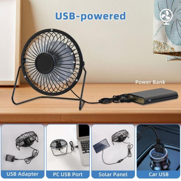 Rechargeable Power Solar Panel Energy Solar Electric Fan Lanterns Home Camping Solar Fan Led Light