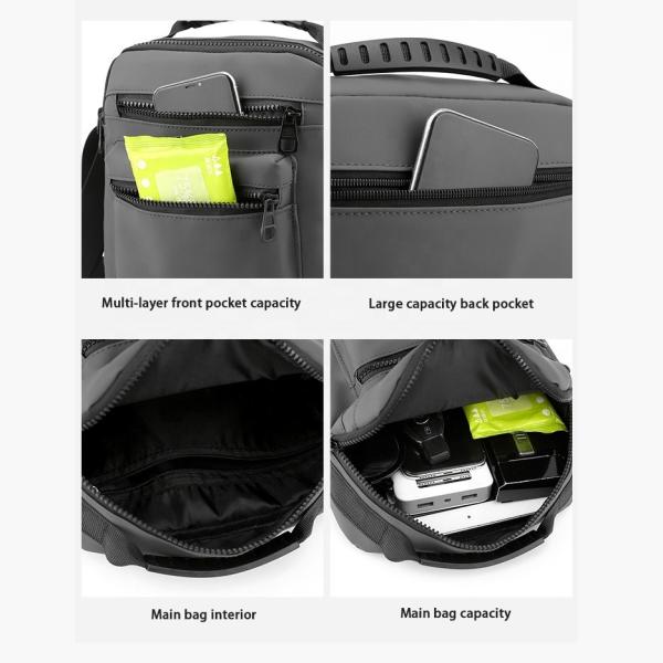 Wholesale Waterproof Casual Messenger Bags Shoulder Men's Crossbody Bag OEM