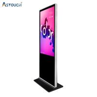 Quiosco de la señalización de Digitaces del soporte del piso del negro del OEM funcional multi de 65 pulgadas