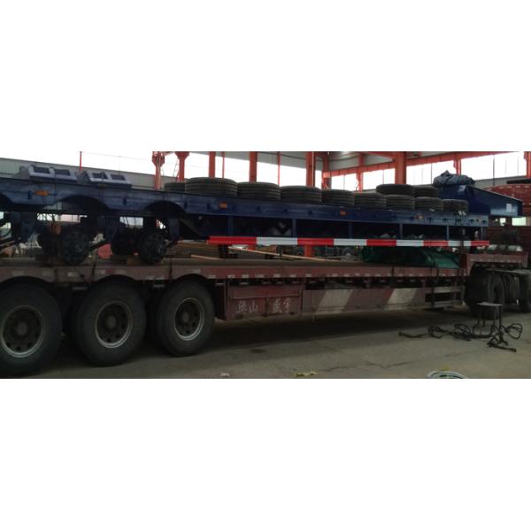 de la Bajo-cama árboles 70Tons el 15m del camión de remolque semi 3 para la máquina de la construcción que lleva