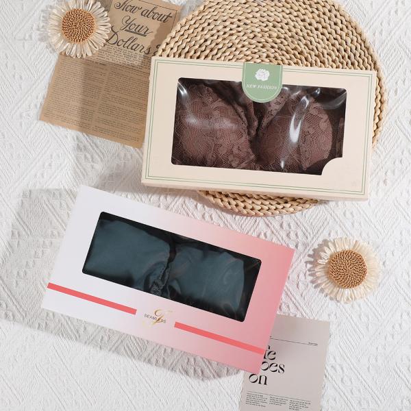 Recyclable Lingerie Printed Paper Boxes Lingerie Scarf Storage Boxes ODM