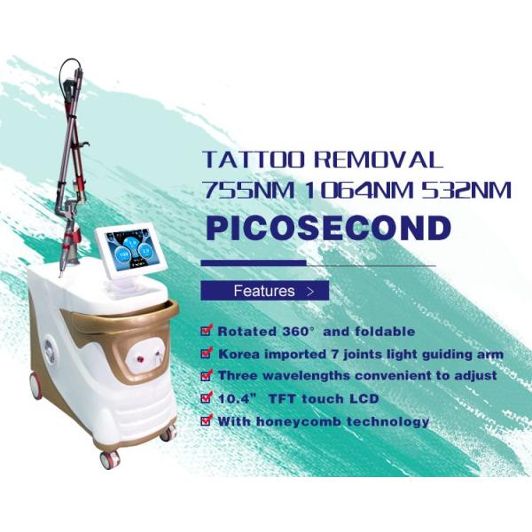Adjustable Picosecond Laser Tattoo Removal Architectured Arm Spot Size1 - 10mm