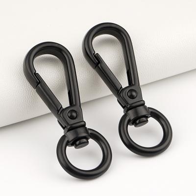 High Grade Zinc Alloy 1/2 Inch Black Spring Snap Hook for Handbag Accessories Custom Bag