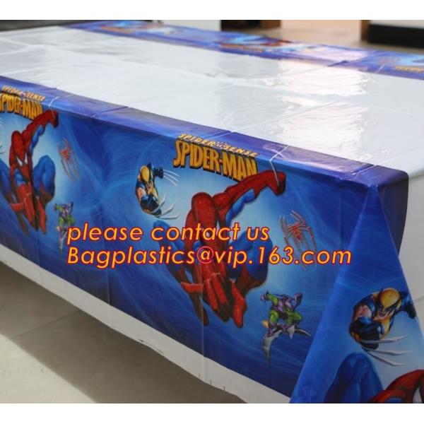 Поставки tablecover партии детей мультфильма скатерти дня рождения с днем рождения пластиковые, рождение ZLDECOR прекрасное 108cm устранимое