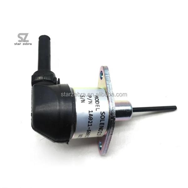 1A021-60017 Excavator Fuel Shutoff Solenoid for KUBOTA Tractors Supply 12V Part number 1A021-60017