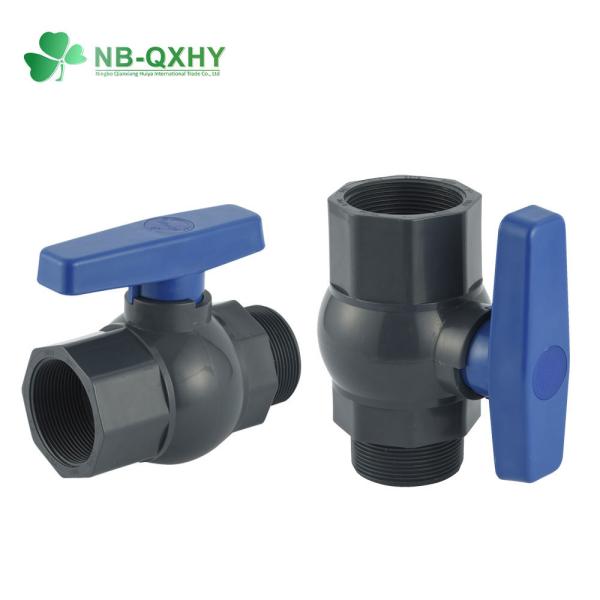 1/2 Inch to 4 Inch PVC Ball Valve Plastic Valve for Drain Water Drainage in White