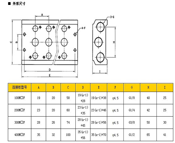 Pneumatic components 4V310-10 solenoid valve base TG2531-10 3 junction plate 300M2F-300M9F