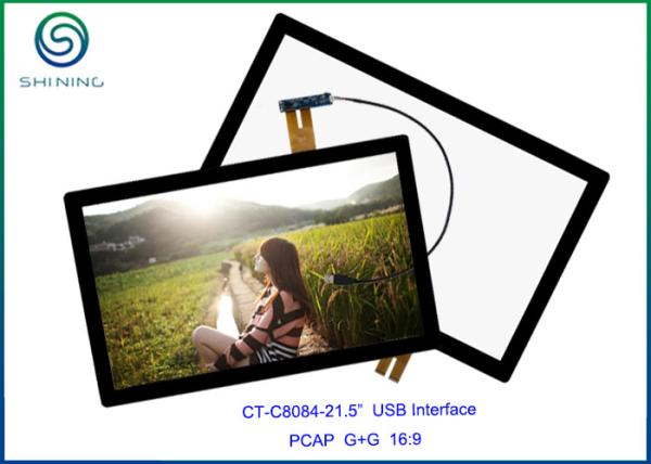 ITO Glass + Cover Lens Industrial Monitor Touch Screen , Surface Hardness Above 6H