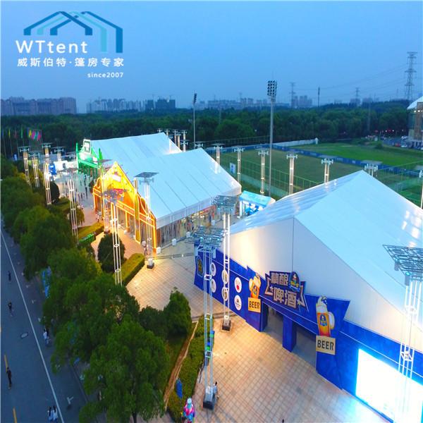 Big Outdoor Marquee Tent Beer Festival Decoration With Lighting 1500 People