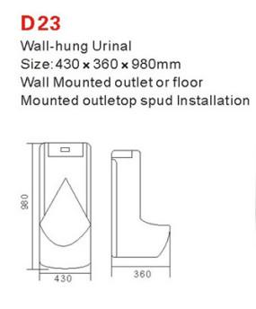 Sensor Optional Public Bathroom Urinal Ceramic Washdown Wall Mounted Smart Living