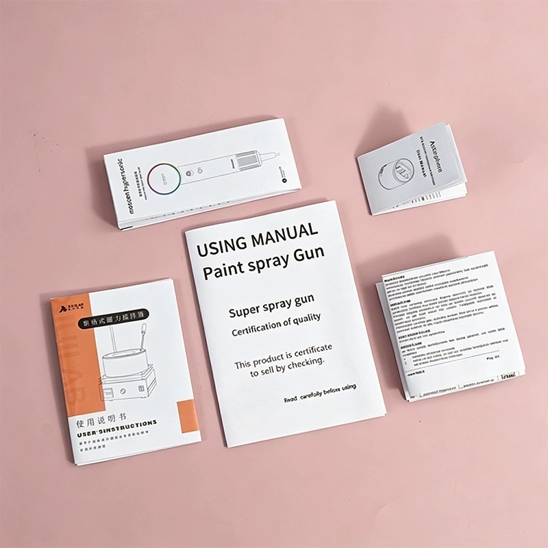 Instruction Manual Booklets With Multi-Panel Folding For Consumer Electronics