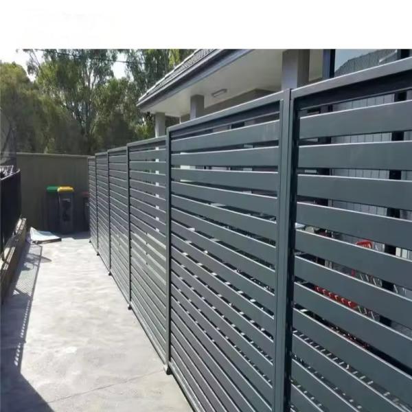 5 Foot Horizontal Aluminum Privacy Fence / Garden Privacy Fence Panel 4'*7'/5'*8'