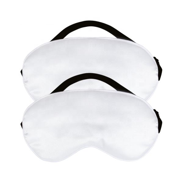 DIY Personalized Double-Sided White Silk Sublimation Eye Mask Sleep Mask