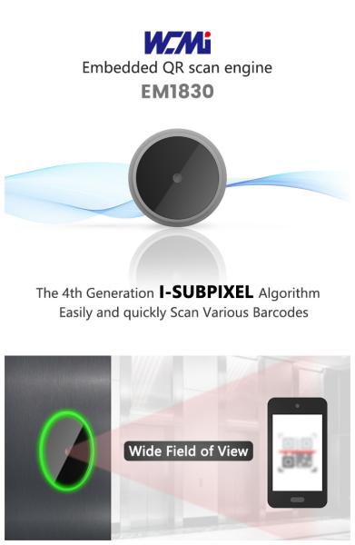 A EM1830 Automatic Android 32Bits Cmos SDK 1D 2D Embedded Bar Code Qr Scanning Reader of School