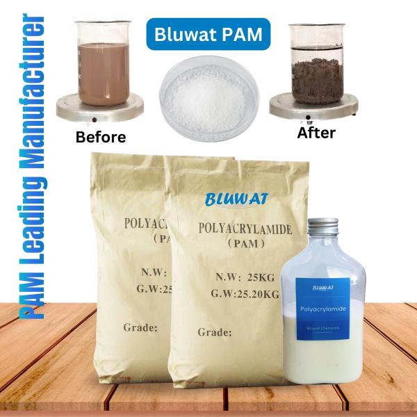 White Powder Anionic Polyacrylamide Flocculant Primary Clarification Secondary & Tertiary Treatment