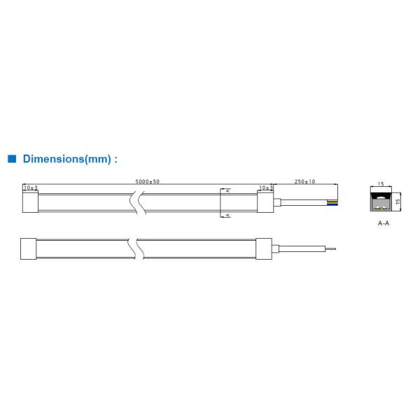 3535 Светодиодная лента Neon Flex 24V Полноцветный угол луча 120 градусов