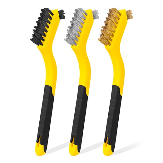 6Pcs Small Wire Wheel Brush For Cleaning Rust Brass Stainless Steel And Nylon