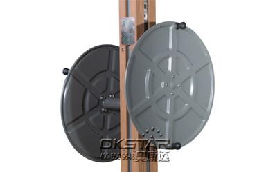 wooden street lamp amusement park fitness equipment