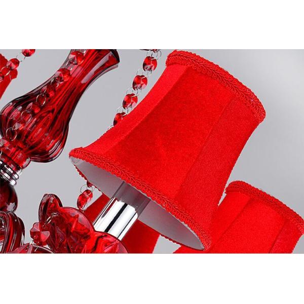 JYLIGHTING　Modern Crystal Drop Light K9 Crystal Pendant Lights For Weddings Ceiling Light Red For Wedding Lamp