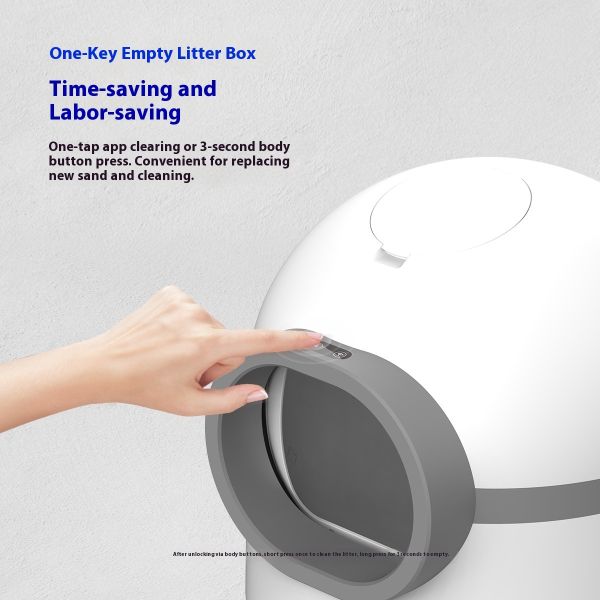 Mascotas Hot Sale Self-Cleaning Smart Cat Litter Box ABS Plastic Automatic Cleaning Quadrate Large Capacity 60L Eco-Friendly