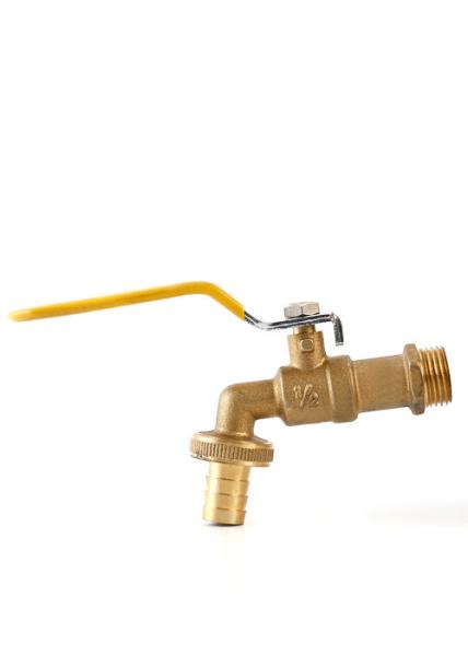 Nontoxic Heatproof Brass Hose Bibb Ball Valve Nickel Plated Lead Free
