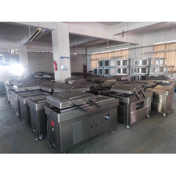 Food Packaging Bags Automatic Air Compression Vacuum Sealing Machine With Work Table