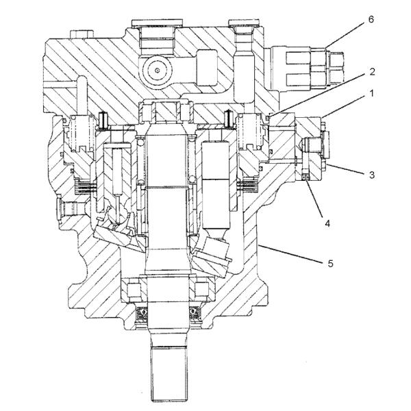 165-9337 1659337 165-9336 170-9992 M2X146CHB SWING MOTOR FITS FOR CAT E345B 345B