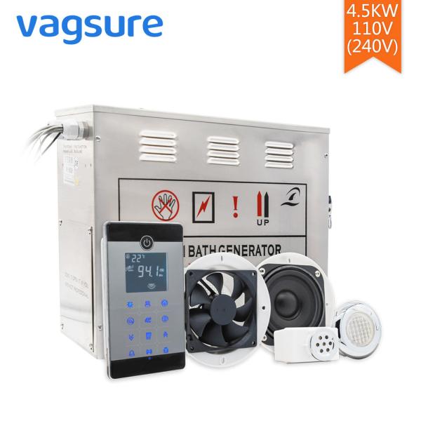AC 110V/220V Steam Sauna Equipment 304 Stainless Steel Material LCD Display Screen Control
