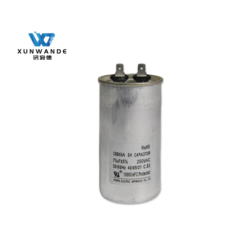 CBB65 250V 70mfd Конденсатор двигателя переменного тока 50x100 AC Рабочий конденсатор SH C-класс