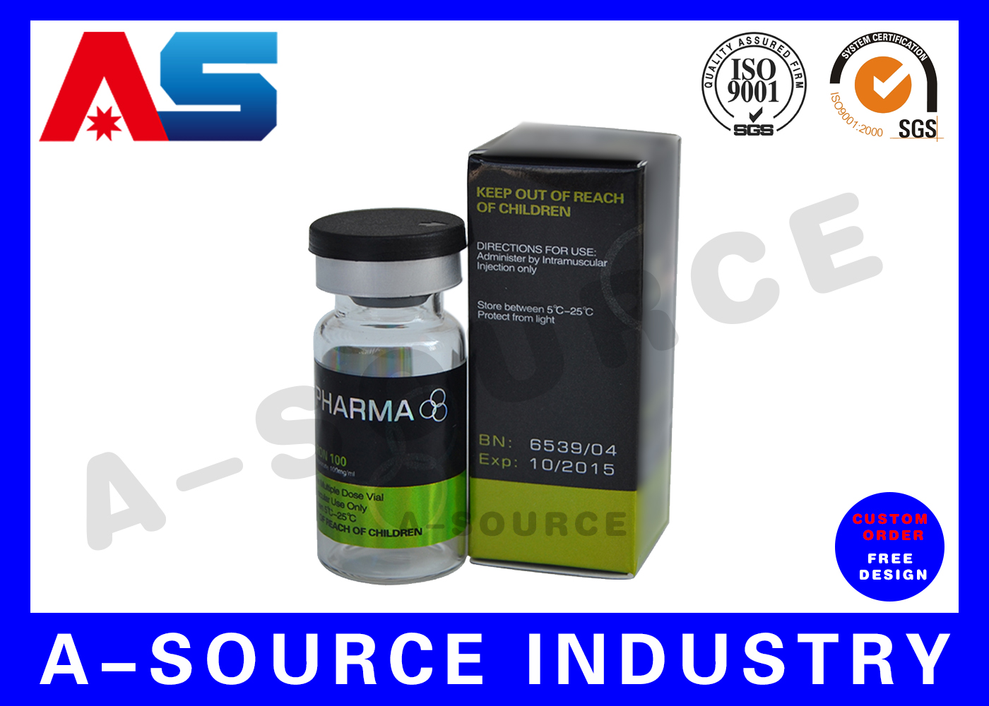 Слипчивая таможня ярлыков пробирки 10ml напечатала ярлыки 23 * 60 mm для бутылок медицины