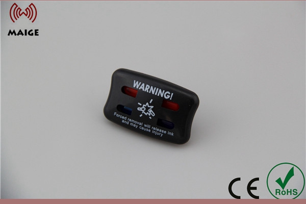 EAS RF Ink Hard Tag Pin Curved Ink Sensor Anti Theft For Retail Shop