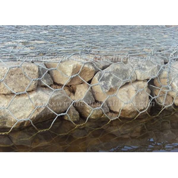 Wholesale Price Slope Protection 2x1x1m PVC Crimped Woven Hexagonal Gabion 80x100mm Durable Galfan Galvanized Gabion Box Basket