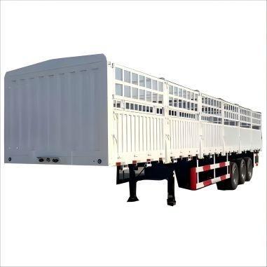 CIMC 3 axle Fence Truck mechanical suspension truck trailer China Supplier Direct Sales Fence semi trailer