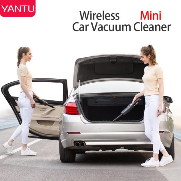 4000PA Suction Power YANTU V01 Portable Handheld Black Car Vacuum Cleaner for Car 12V