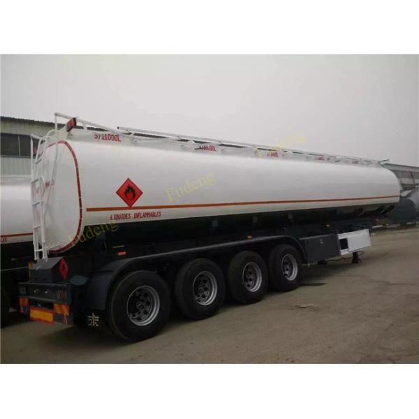 3 Axles Diesel / Petrol Tanker Trailers  , 45000 L Carbon Steel Semi Tanker Trailers