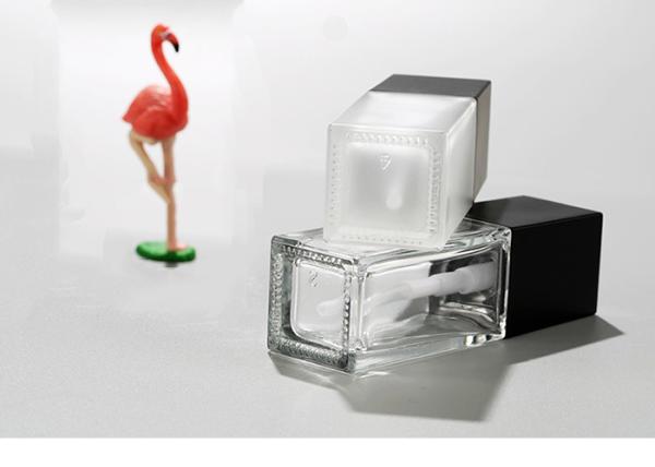 Bouteilles en verre cosmétiques de la place 30ml claire pour la base liquide de Frost