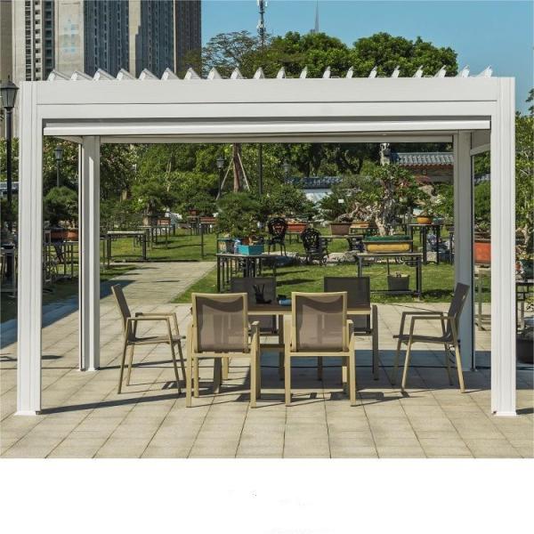 3.6x4.2m Aluminum Louvered Pergola Villa Garden Landscape Leisure Shade Pergola