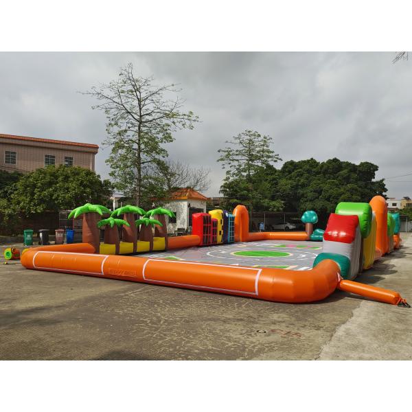 Коммерческая открытая надувная спортивная игра надувная симулируемая городская дорога надувная гоночная трасса воздушная трасса