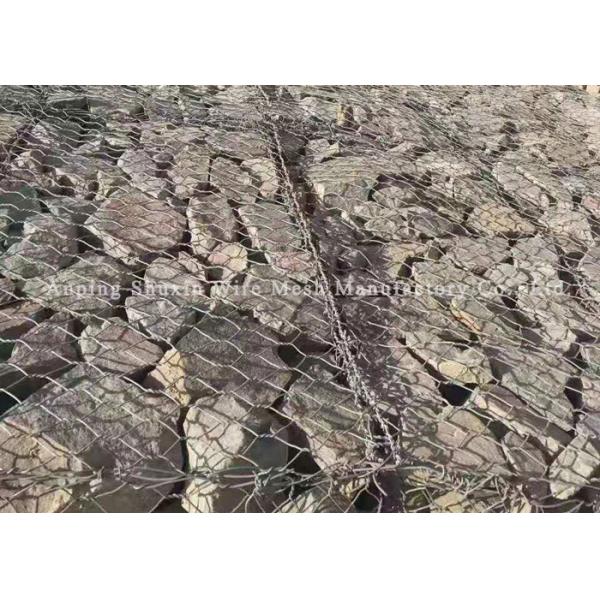 Hexagonal Hot Dip Galvanized Pvc Coated 2mm Gabion Wall Cages Rust Proof