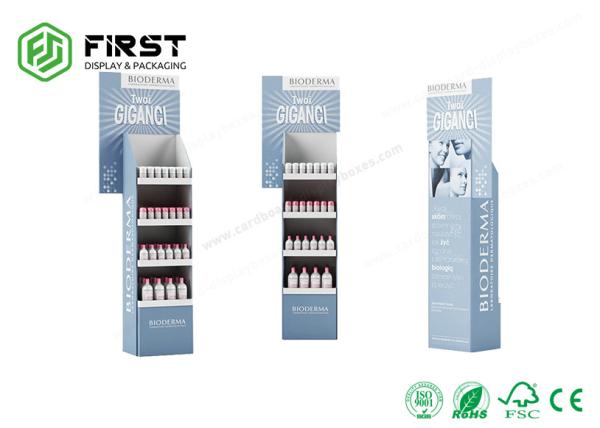 Custom Made Printing Advertising Retail Cardboard Shelf Paper Floor Display Stand