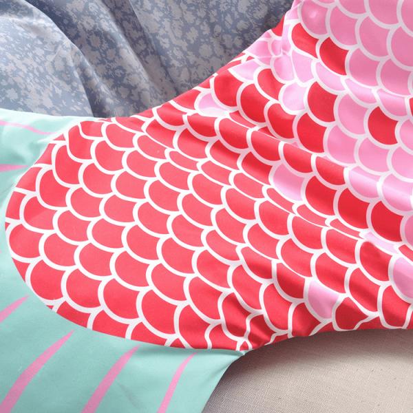 Cozy Comfortable Mermaid Tail Fleece Blanket Soft Animal Sleeping Bag Blanket
