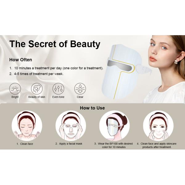 Устройство для терапии светодиодом Красное Синее Маска для восстановления кожи