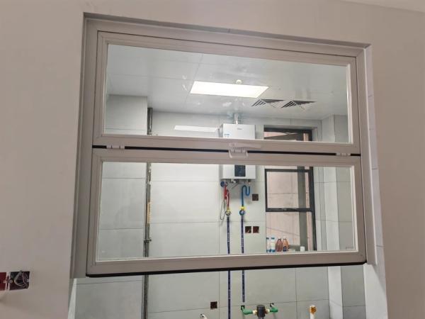 Aluminium Folding Window Organ Horizontal Folding Window Tempered Glass Sliding Folding Window