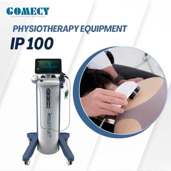 Gomecy Thérapie par ondes de choc Eélectrothérapie Ultrasons 3 en 1 Machine pour le traitement de la douleur chronique et la réparation des tissus avec l'échographie et l'électrothérapie