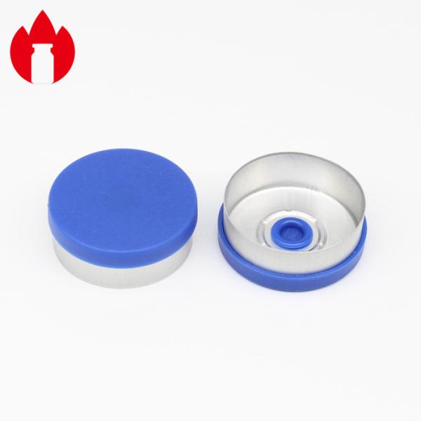 20mm Aluminium Plastic Crimp Cap , Pharmaceutical Vial Cap