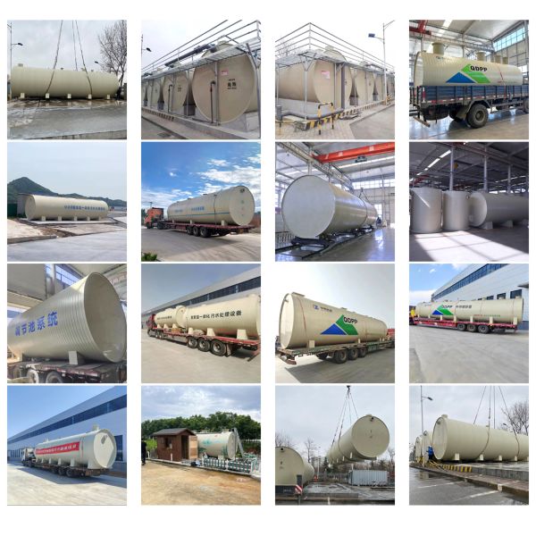 Reliable Pp Integrated Sewage Treatment Equipment 2.4 T  Weight  100m3/D Process